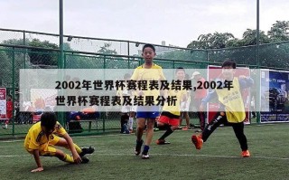 2002年世界杯赛程表及结果,2002年世界杯赛程表及结果分析