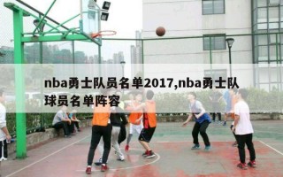 nba勇士队员名单2017,nba勇士队球员名单阵容