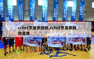 cctv5节目表回放,cctv5节目表回放录像