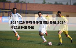 2024欧洲杯有多少支球队参加,2024年欧洲杯主办国