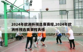 2024年欧洲杯预选赛赛程,2024年欧洲杯预选赛赛程表格