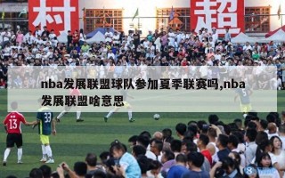 nba发展联盟球队参加夏季联赛吗,nba发展联盟啥意思