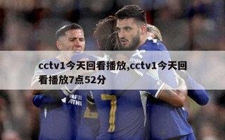 cctv1今天回看播放,cctv1今天回看播放7点52分