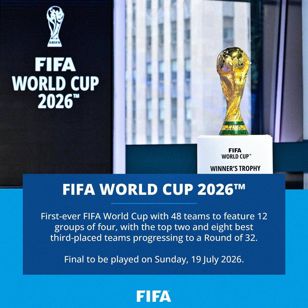 2026世界杯新赛制确定：美加墨16城举行 48队分为12个小组-第1张图片-