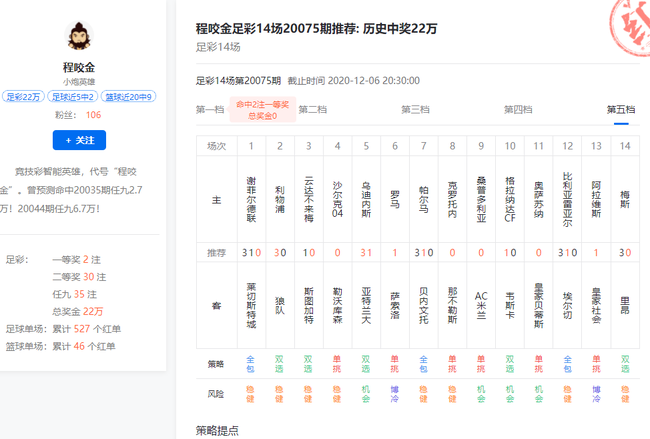 小炮莫邪中3注一等已揽足彩1567万 徐阳擒3注头奖-第3张图片-